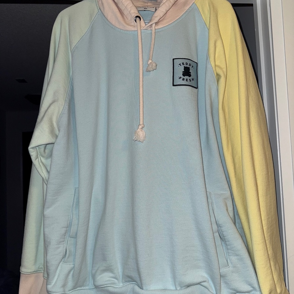 Teddy Fresh Baby Pastel Colour Block Hoodie